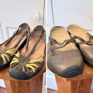 J-41 Olive Leather Women's Adventure Shoes Lot of 2 size 7